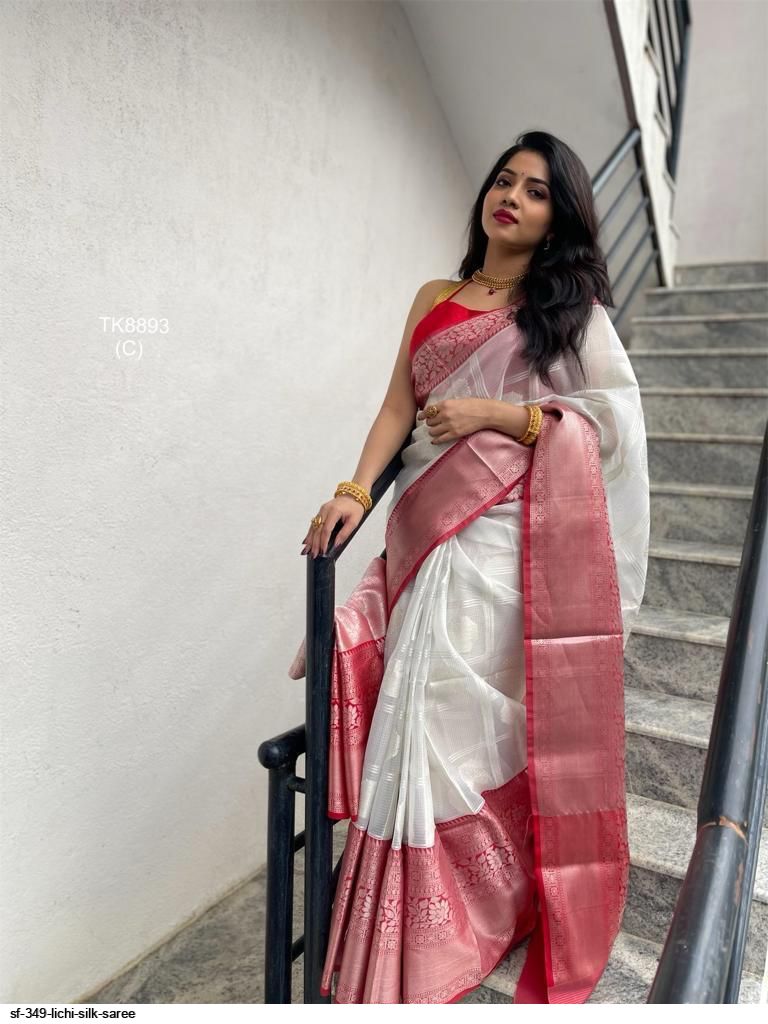 SF 349 LICHI SILK SAREE B