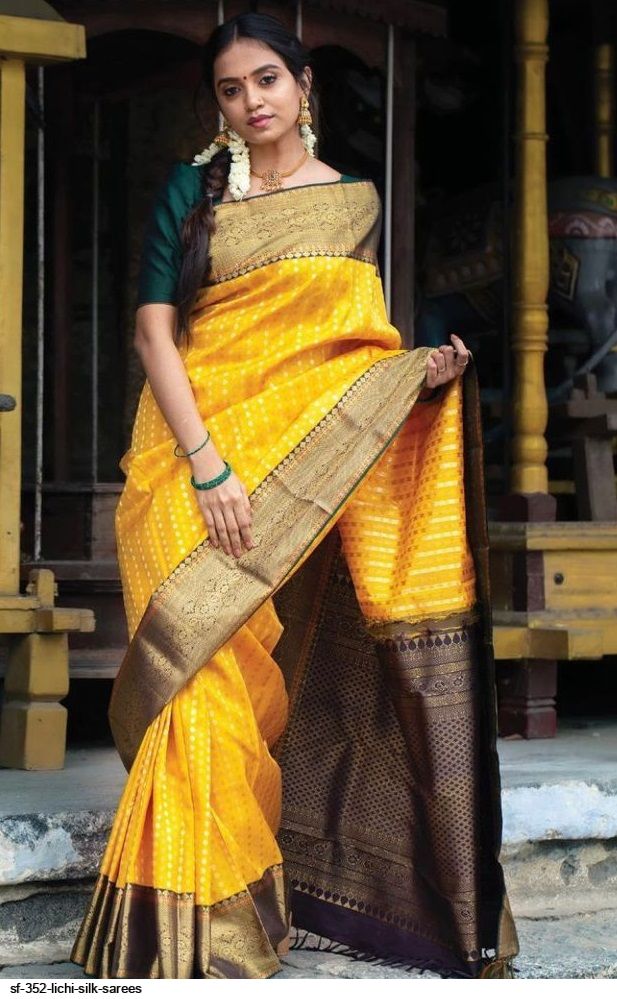 SF 352 LICHI SILK SAREES