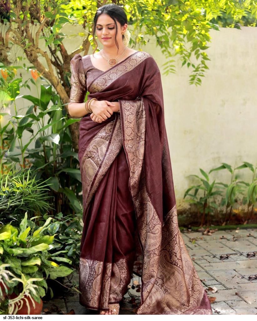 SF 353 LICHI SILK SAREE
