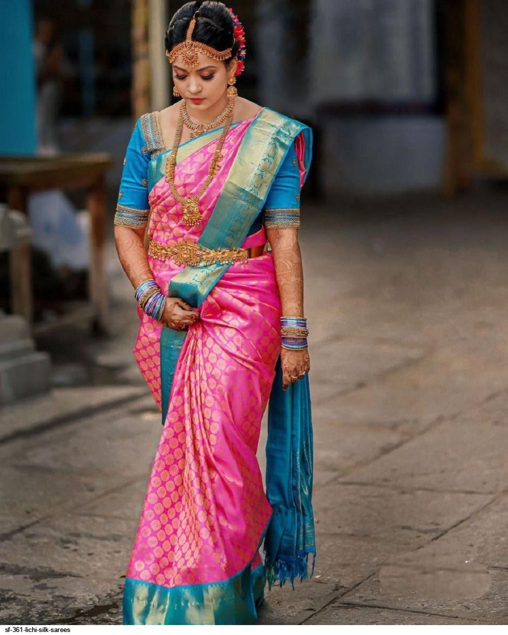 SF 361 LICHI SILK SAREES