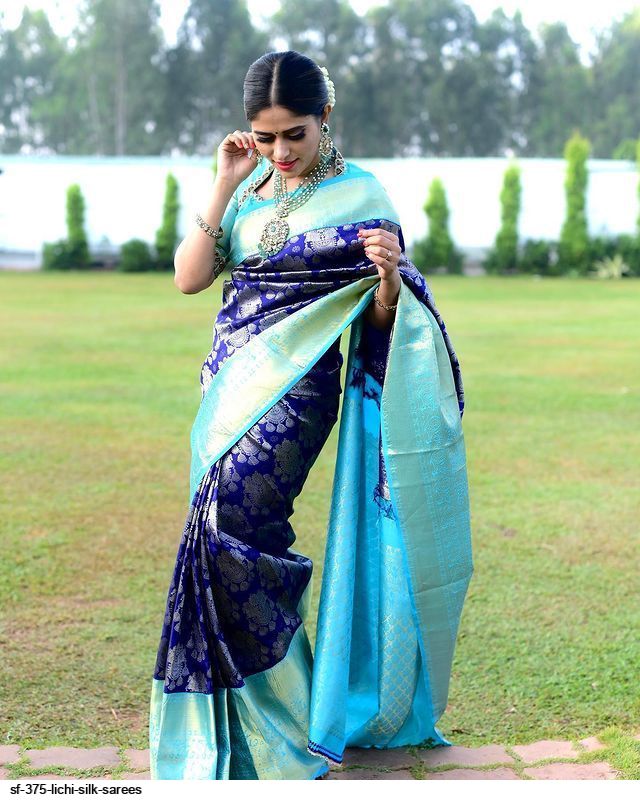 SF 375 LICHI SILK SAREES