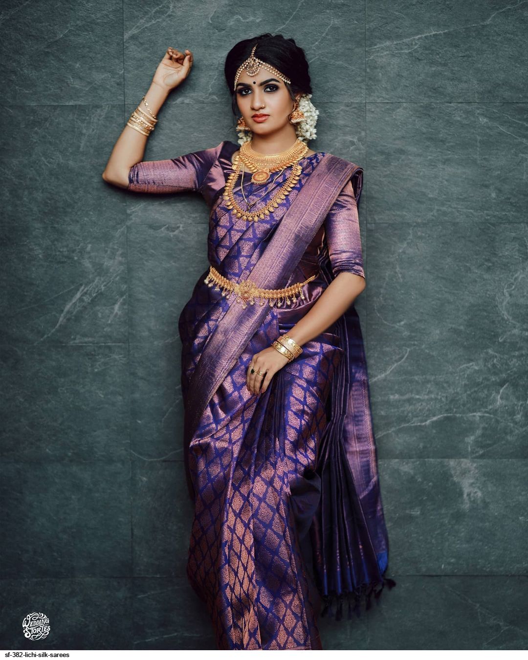 SF 382 LICHI SILK SAREES