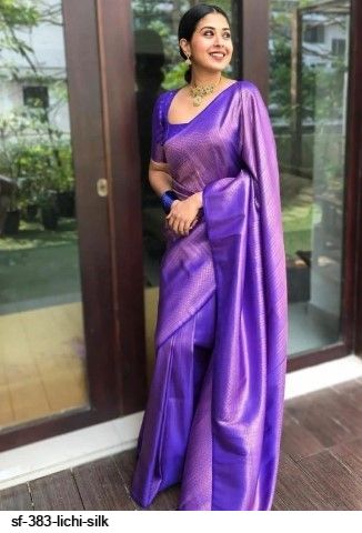 SF 383 LICHI SILK SAREE