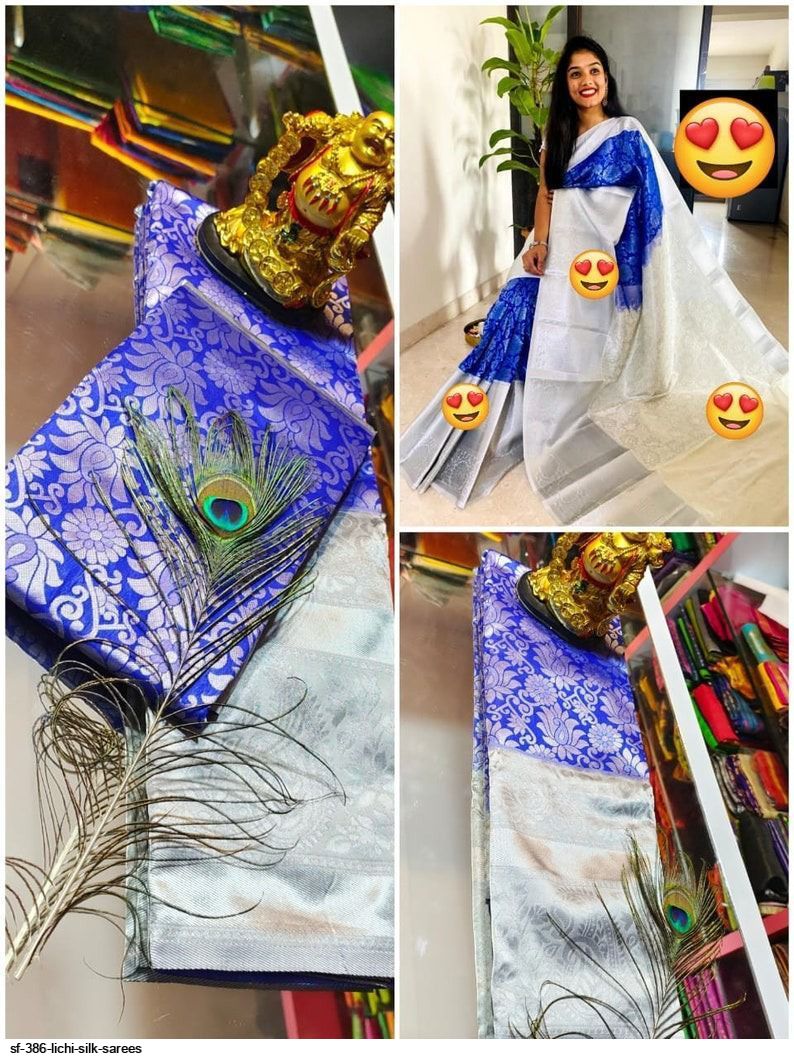 SF 386 LICHI SILK SAREES C