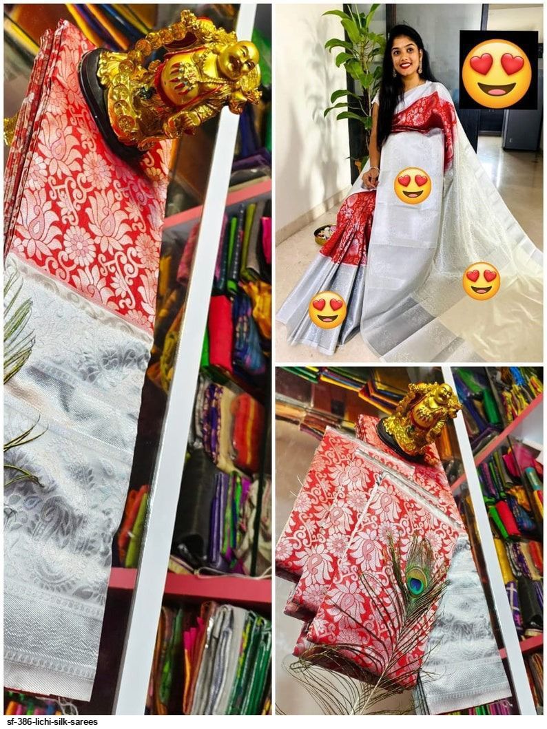 SF 386 LICHI SILK SAREES