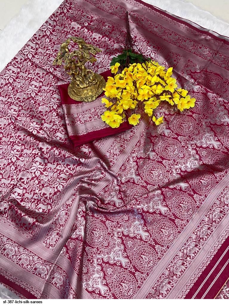 BANARASI WEDDING LOOK LICHI SILK SAREES B