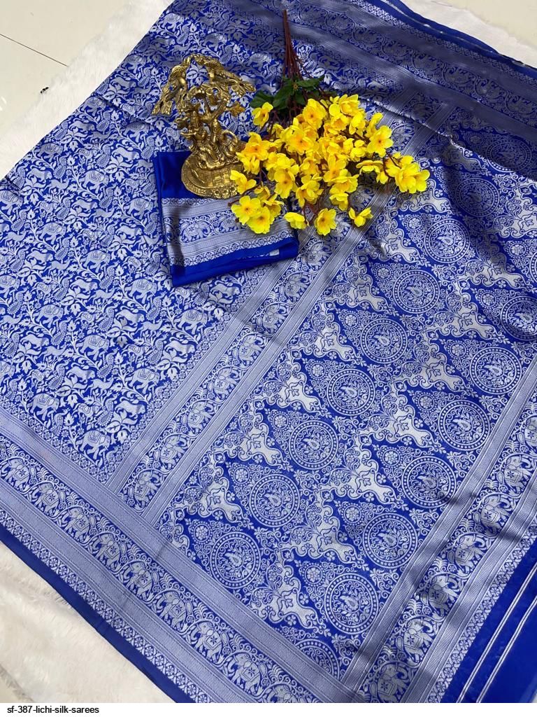 BANARASI WEDDING LOOK LICHI SILK SAREES A