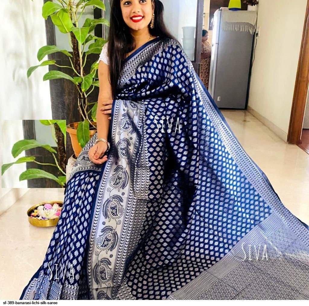SF 389 BANARASI LICHI SILK SAREE C