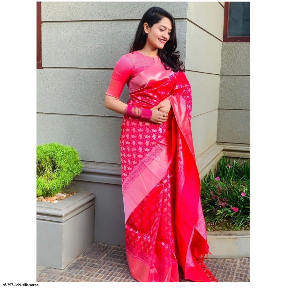 SF 397 LICHI SILK SAREE
