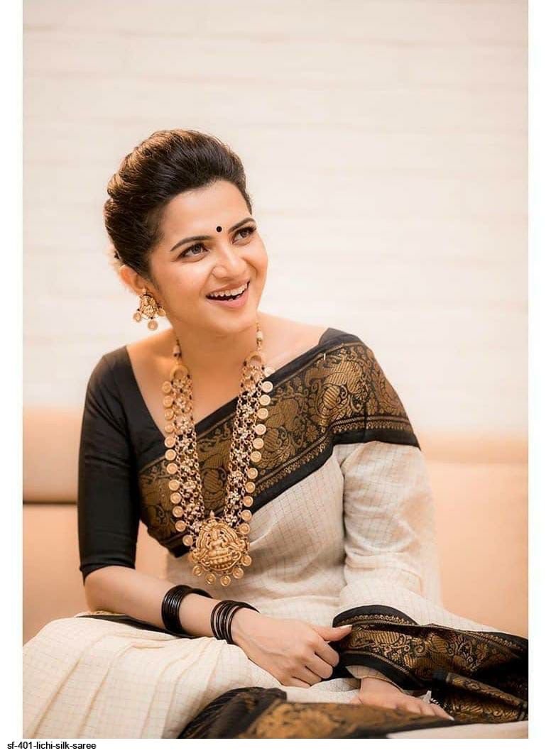SF 401 LICHI SILK SAREE