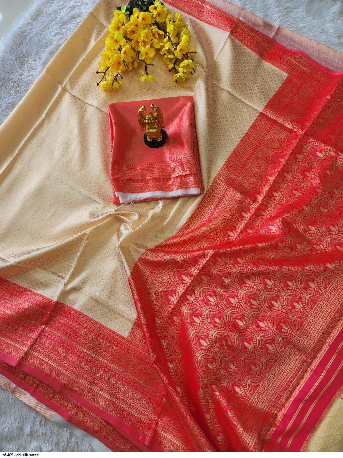 SF 405 LICHI SILK SAREE A