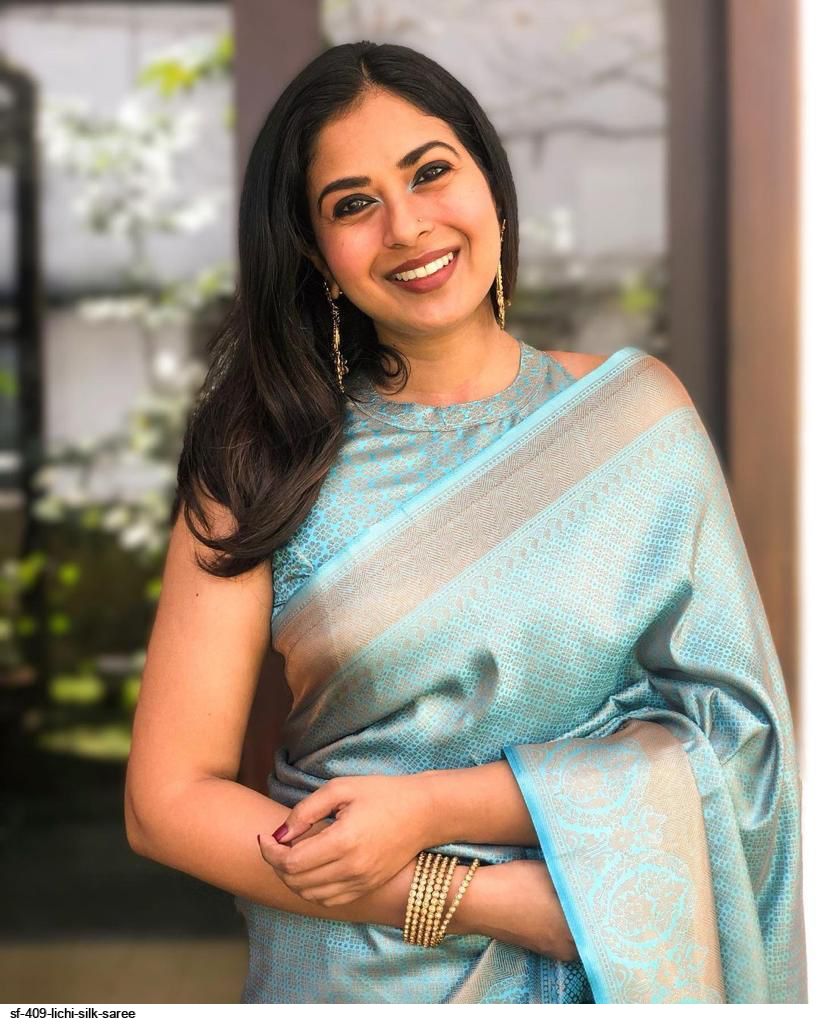 SF 409 LICHI SILK SAREE