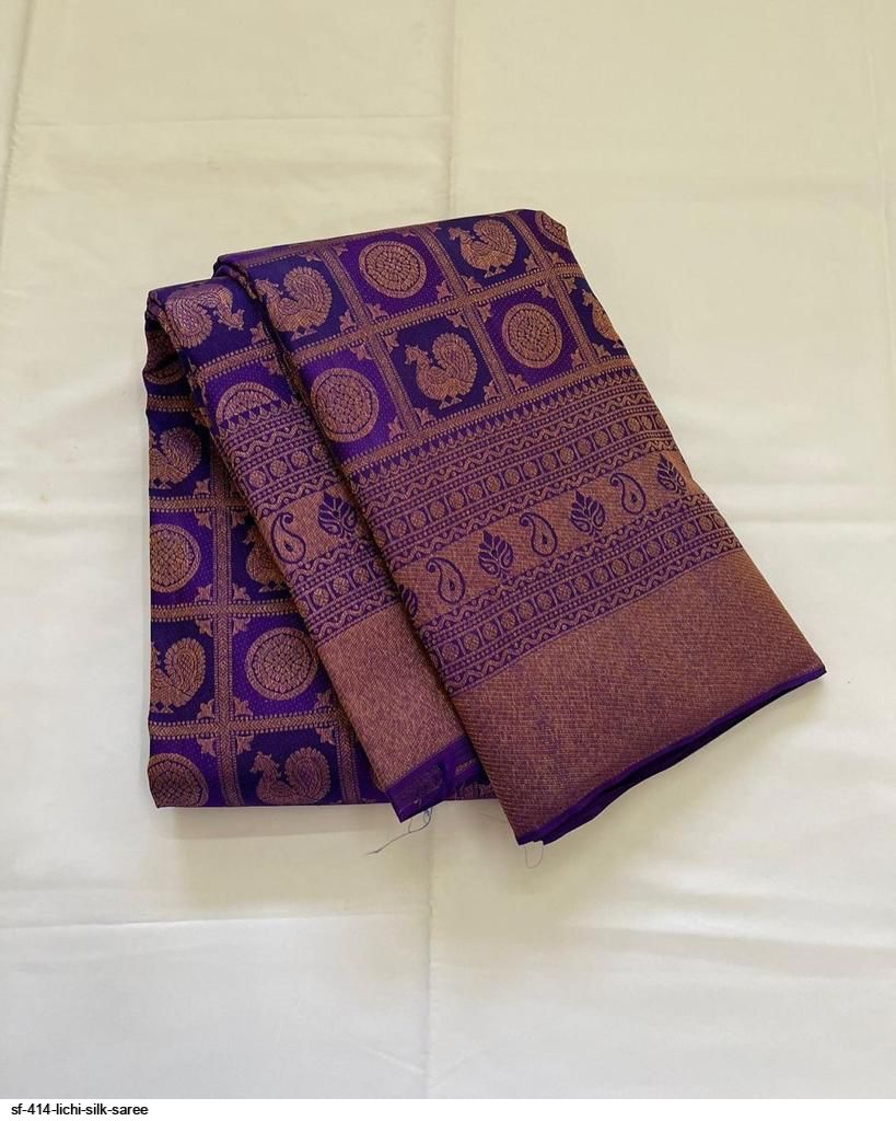 SF 414 LICHI SILK SAREE