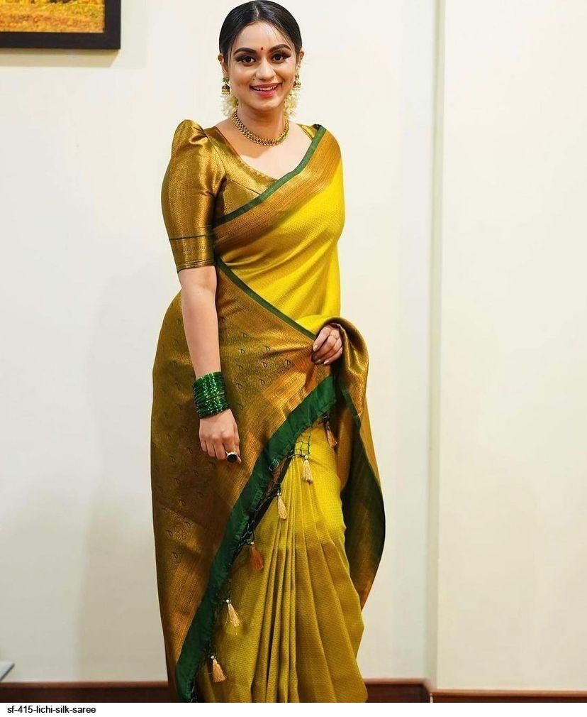 SF 415 LICHI SILK SAREE
