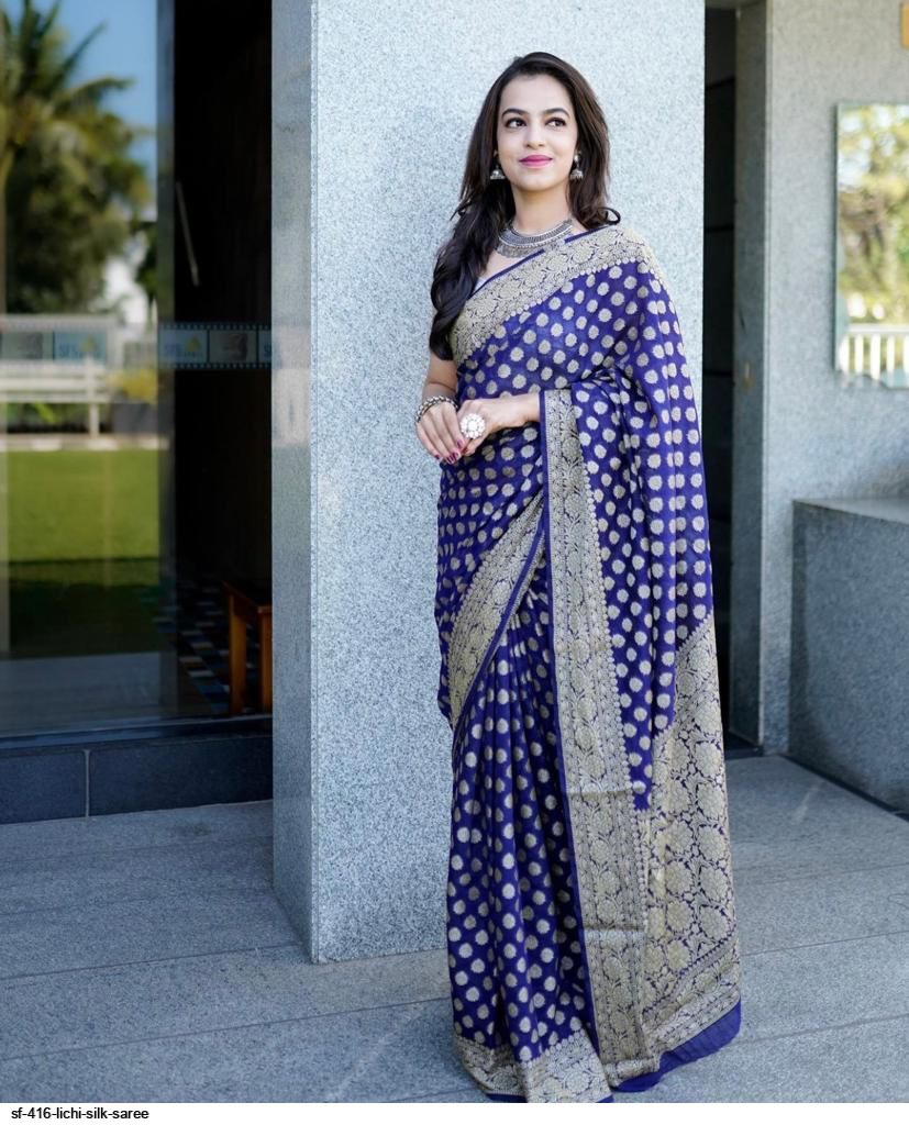 SF 416 LICHI SILK SAREE