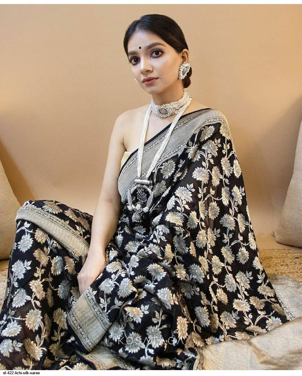 SF 422 LICHI SILK SAREE