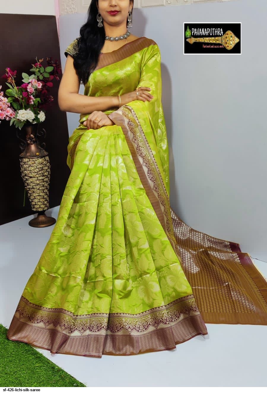 SF 426 LICHI SILK SAREE E