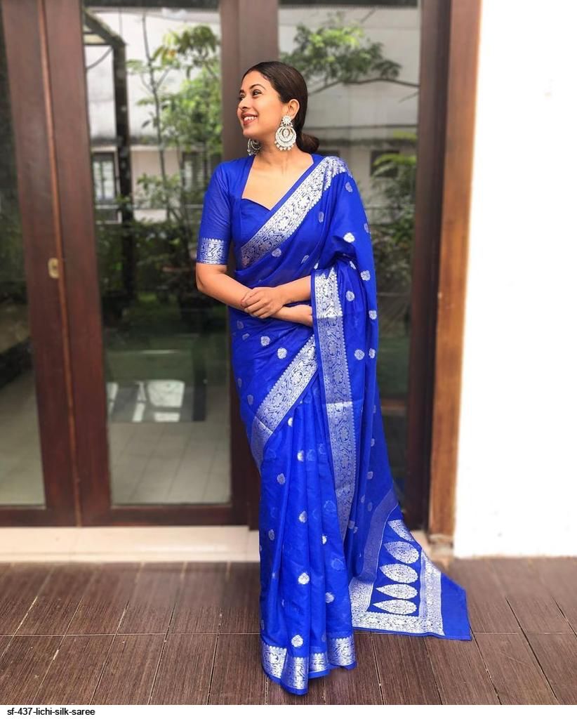 SF 437 LICHI SILK SAREE