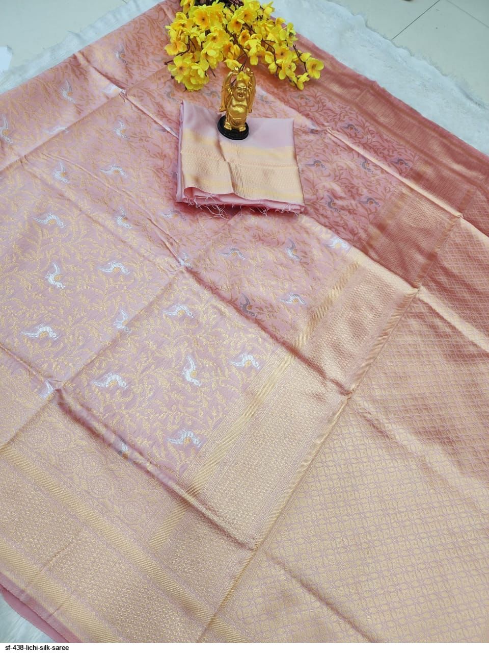 SF 438 LICHI SILK SAREE A