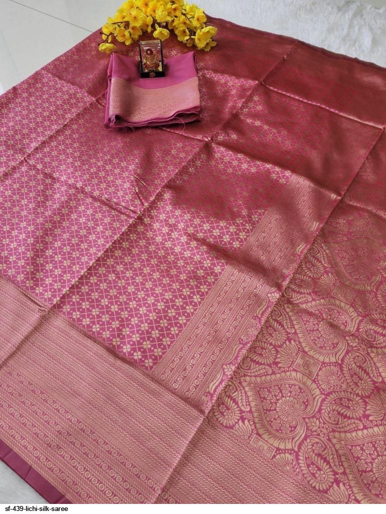 SF 439 LICHI SILK SAREE B