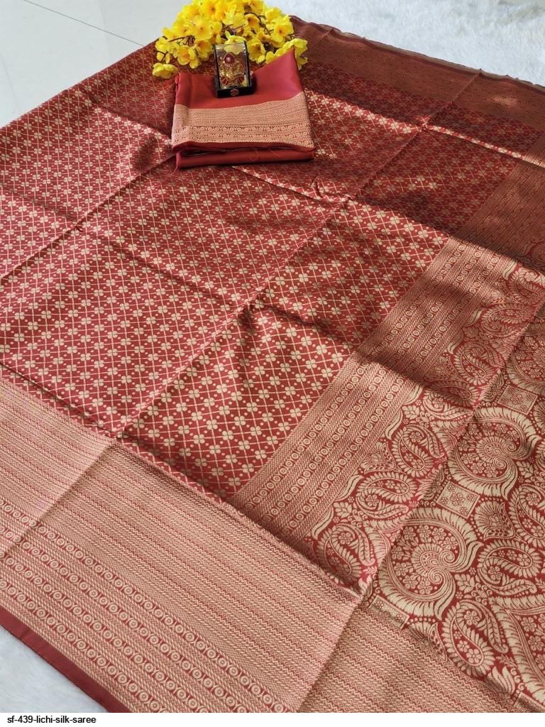 SF 439 LICHI SILK SAREE C