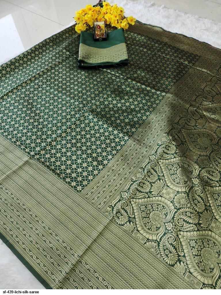 SF 439 LICHI SILK SAREE E