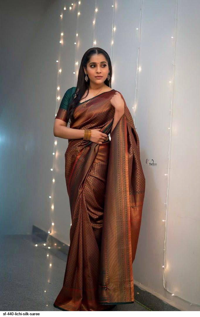 SF 440 LICHI SILK SAREE