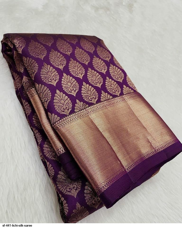 SF 441 LICHI SILK SAREE