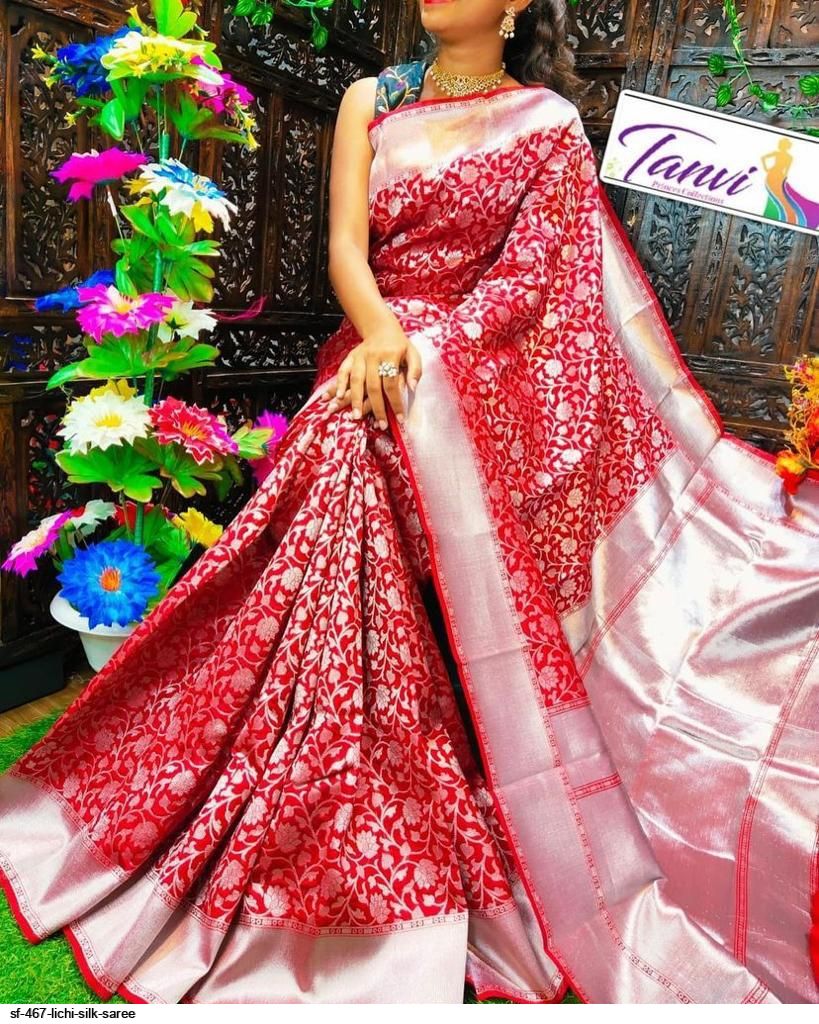 SF 467 LICHI SILK SAREE D