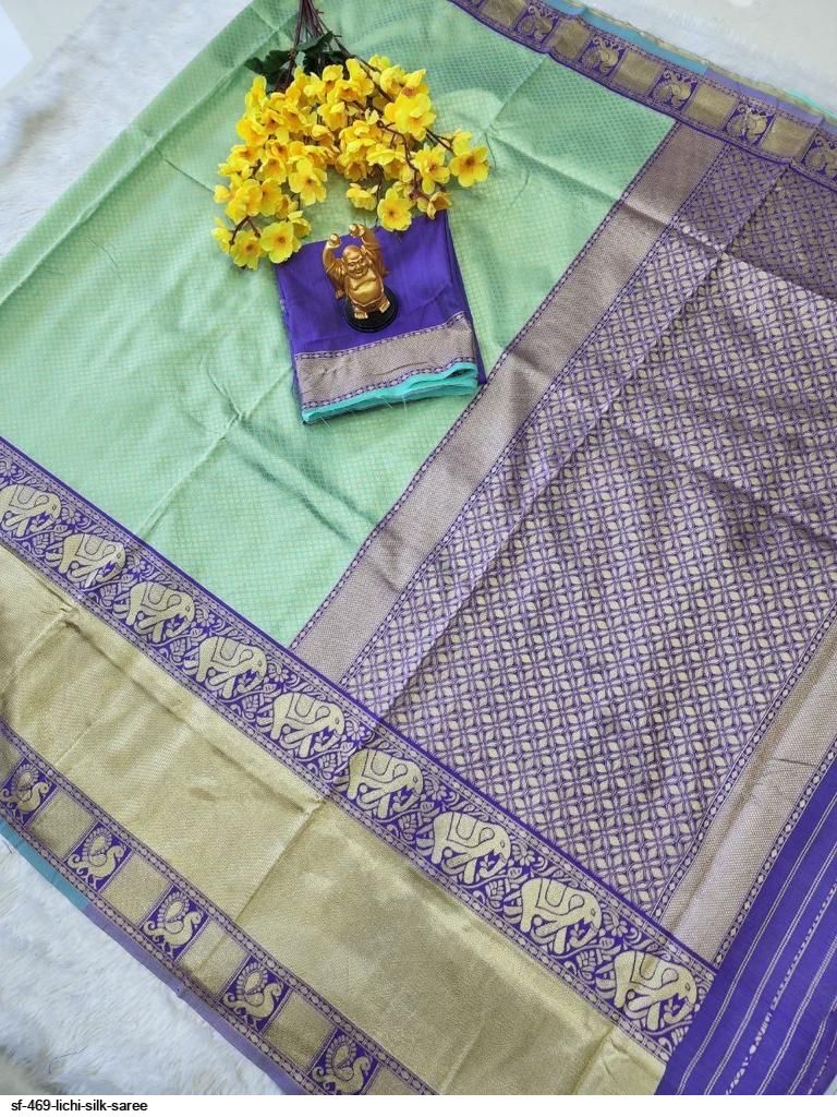 SF 469 LICHI SILK SAREE