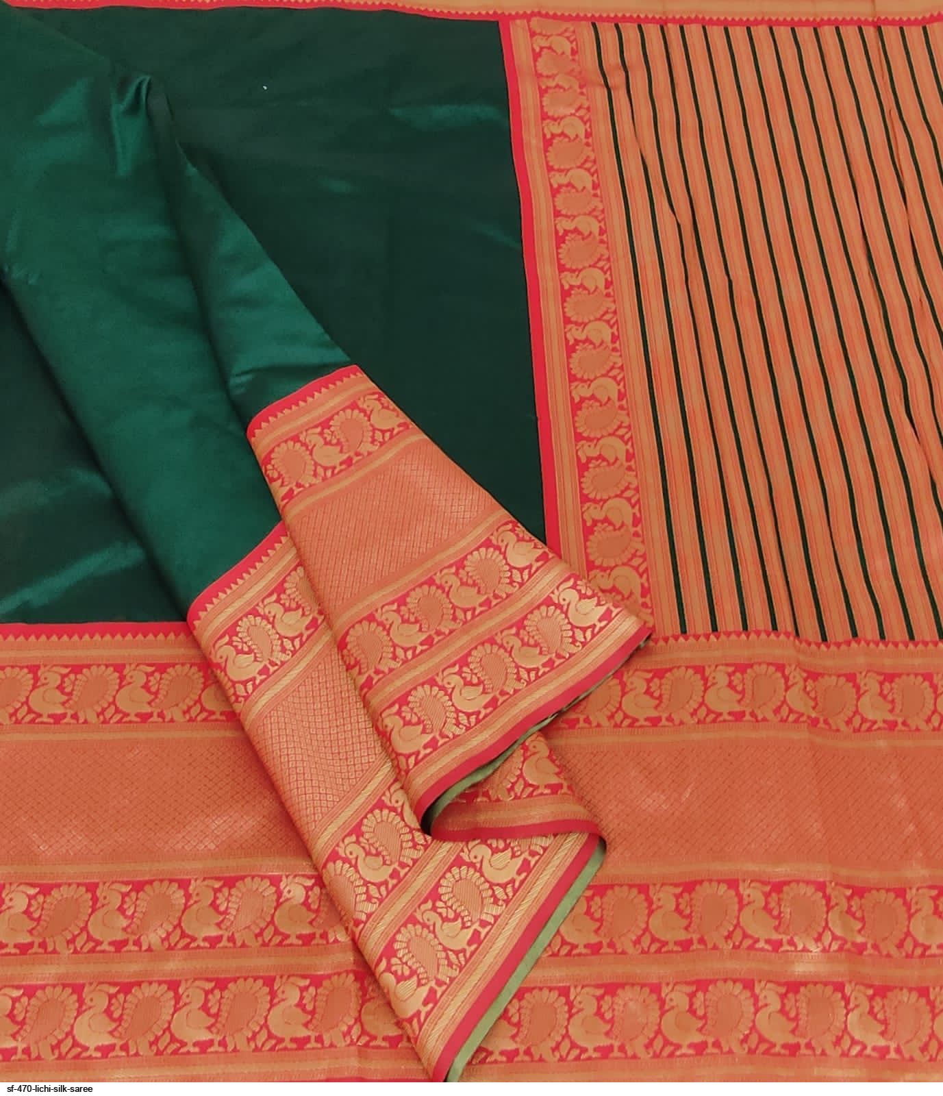 SF 470 LICHI SILK SAREE D