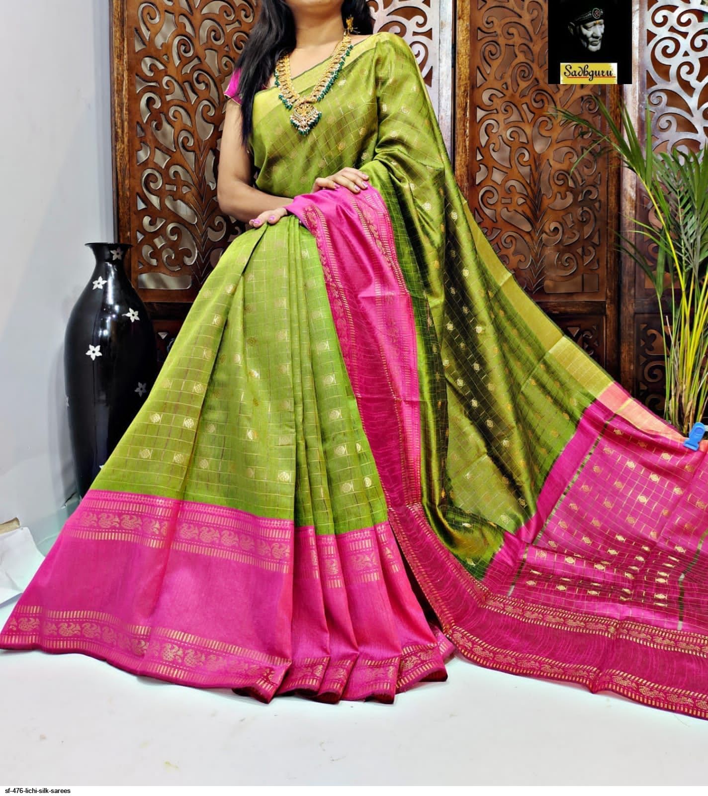 SF 476 LICHI SILK SAREES C