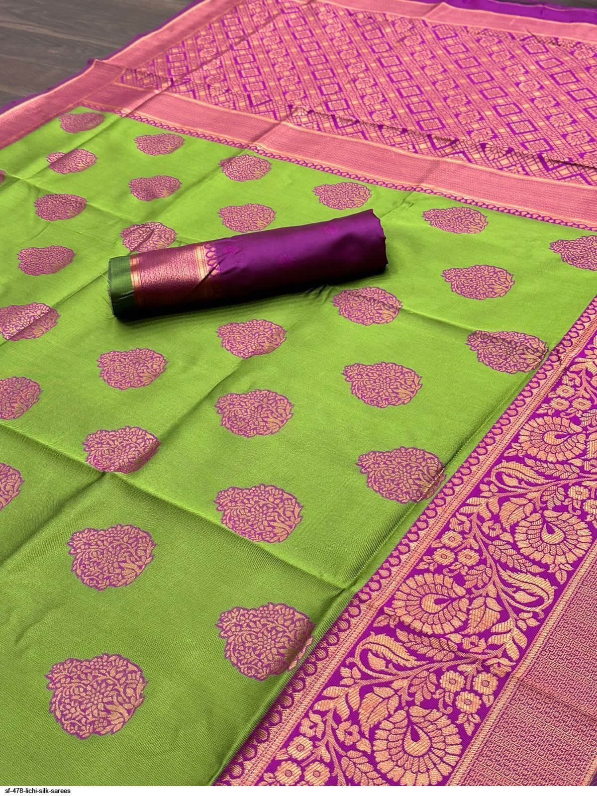 SF 478 LICHI SILK SAREES C