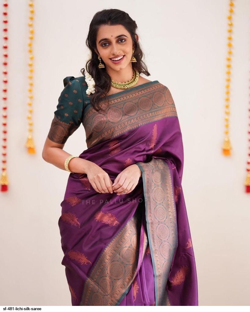 SF 481 LICHI SILK SAREE B