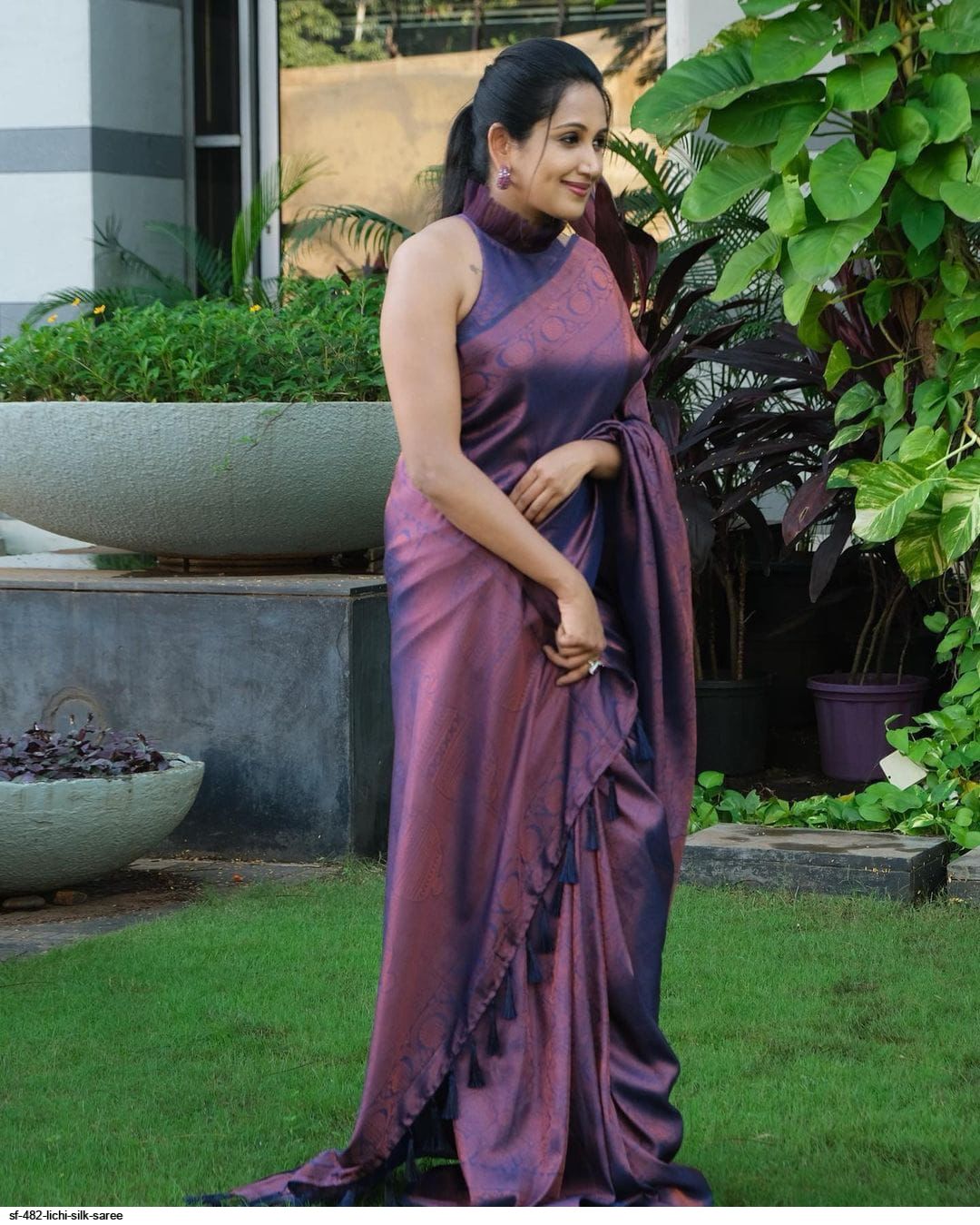 SF 482 LICHI SILK SAREE
