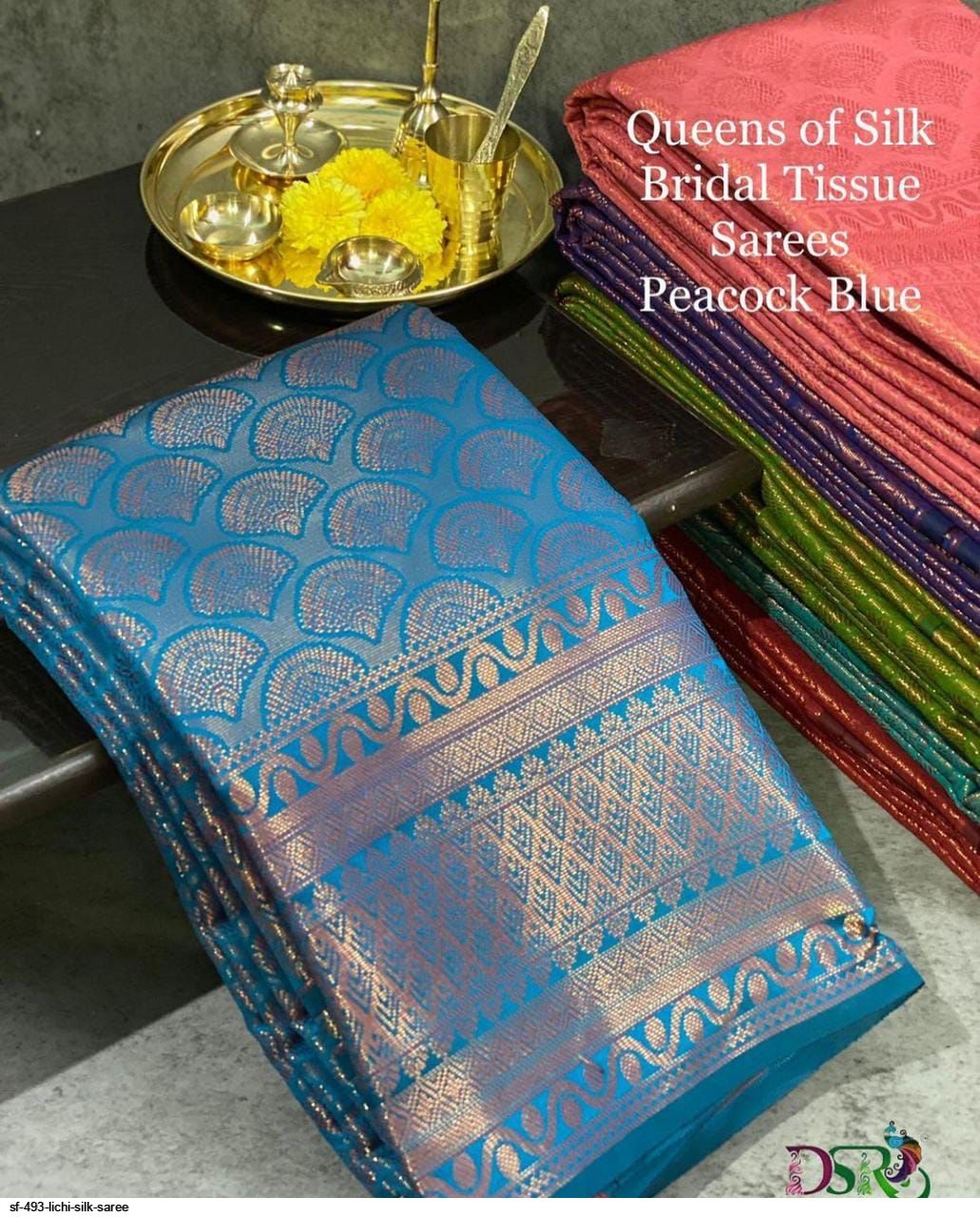 SF 493 LICHI SILK SAREE D
