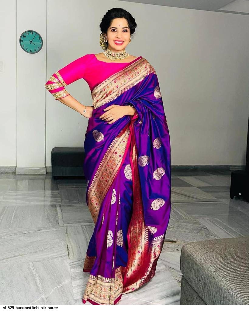 SF 529 BANARASI LICHI SILK SAREE
