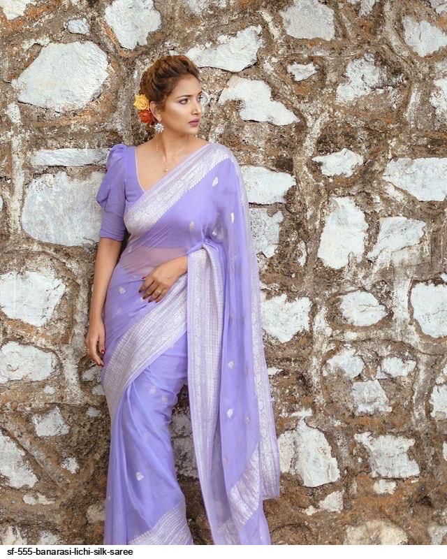 SF 555 BANARASI LICHI SILK SAREE