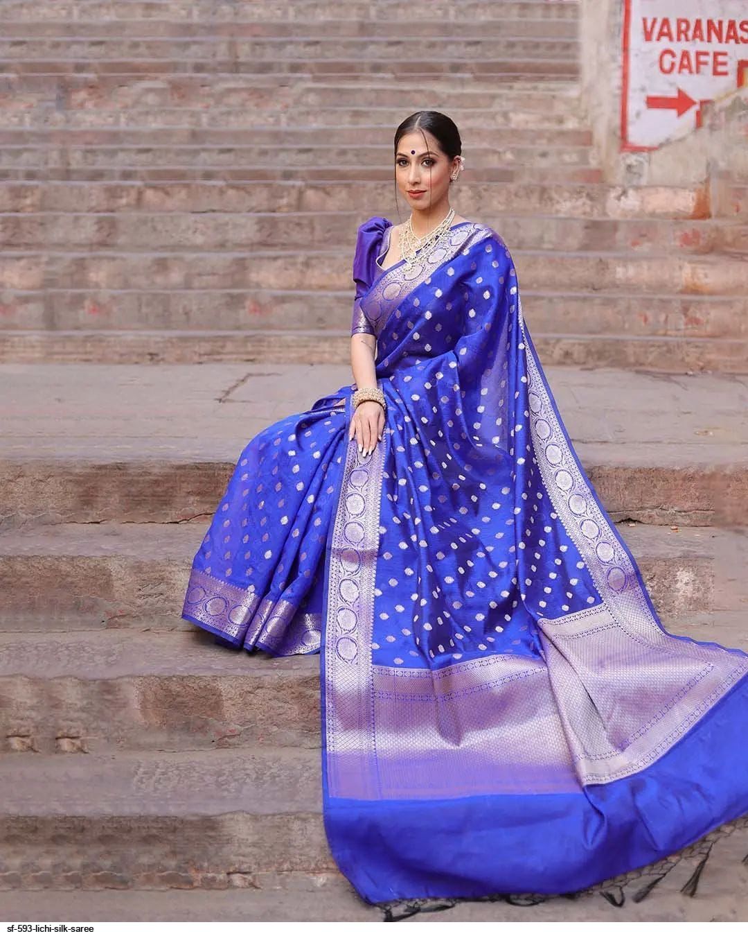 SF 593 LICHI SILK SAREE
