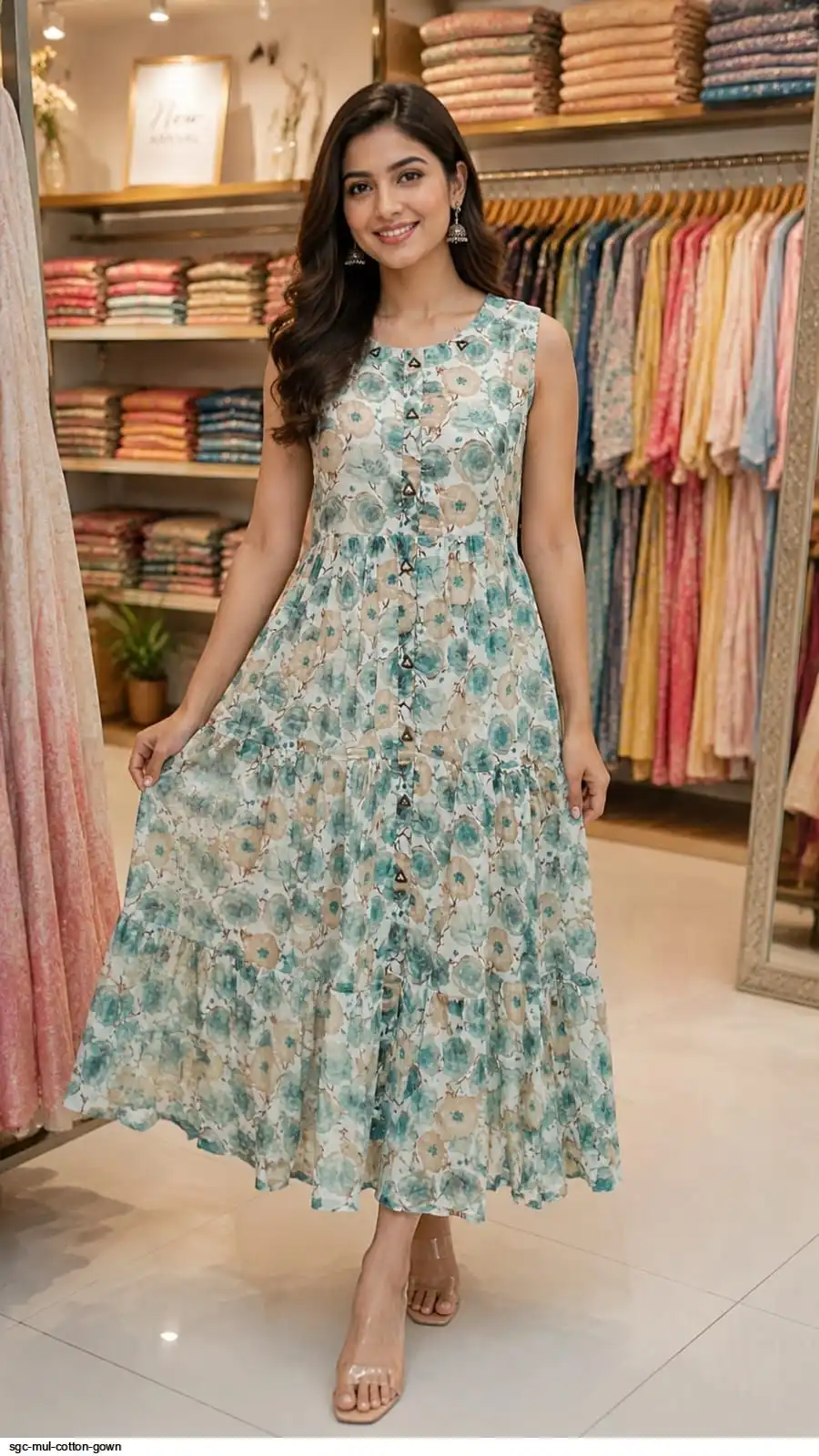 SGC MUL COTTON GOWN B