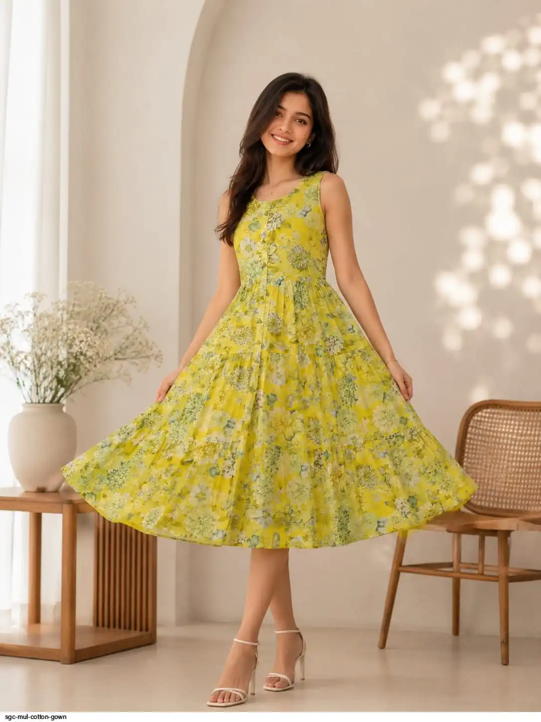 SGC MUL COTTON GOWN J