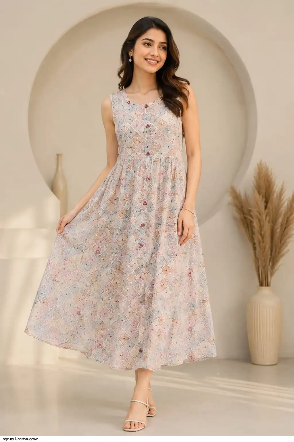 SGC MUL COTTON GOWN G