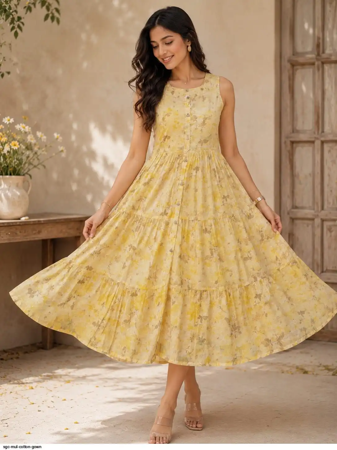SGC MUL COTTON GOWN A