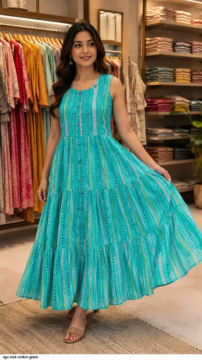 SGC MUL COTTON GOWN K