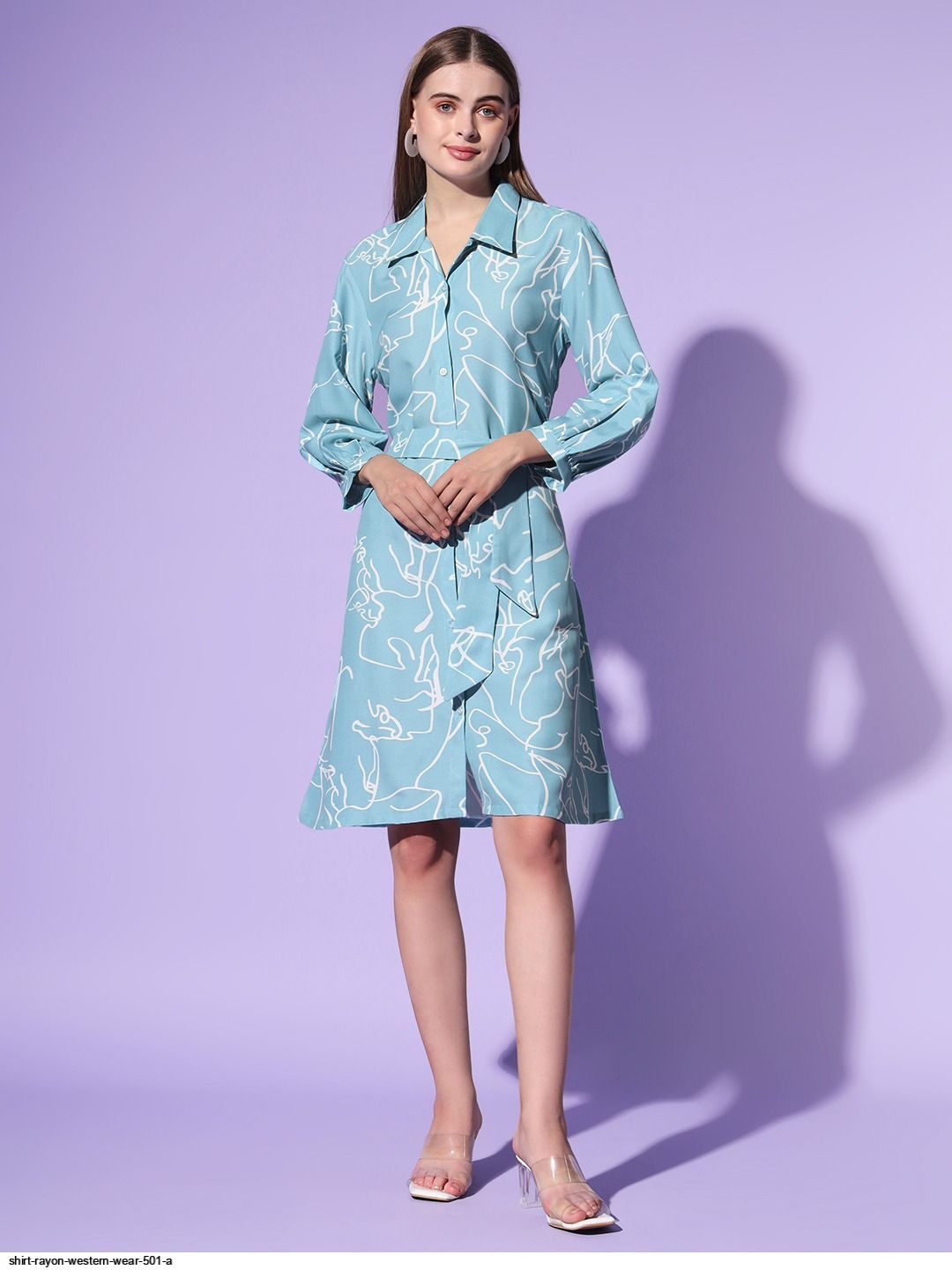 SILK RAYON WESTERN SHIRT