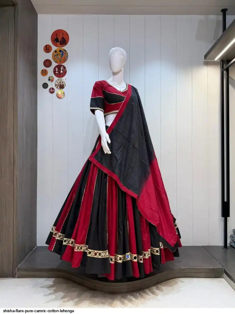 SHISHA FLARE PURE CAMRIC COTTON LEHENGA 4
