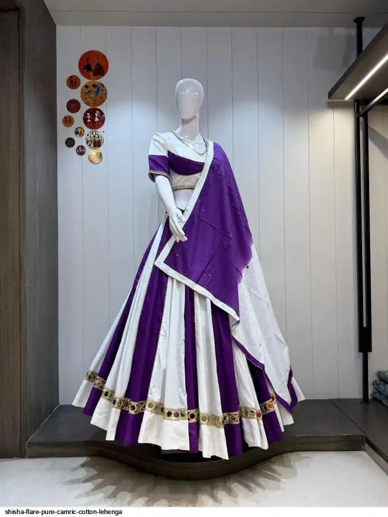 SHISHA FLARE PURE CAMRIC COTTON LEHENGA 5