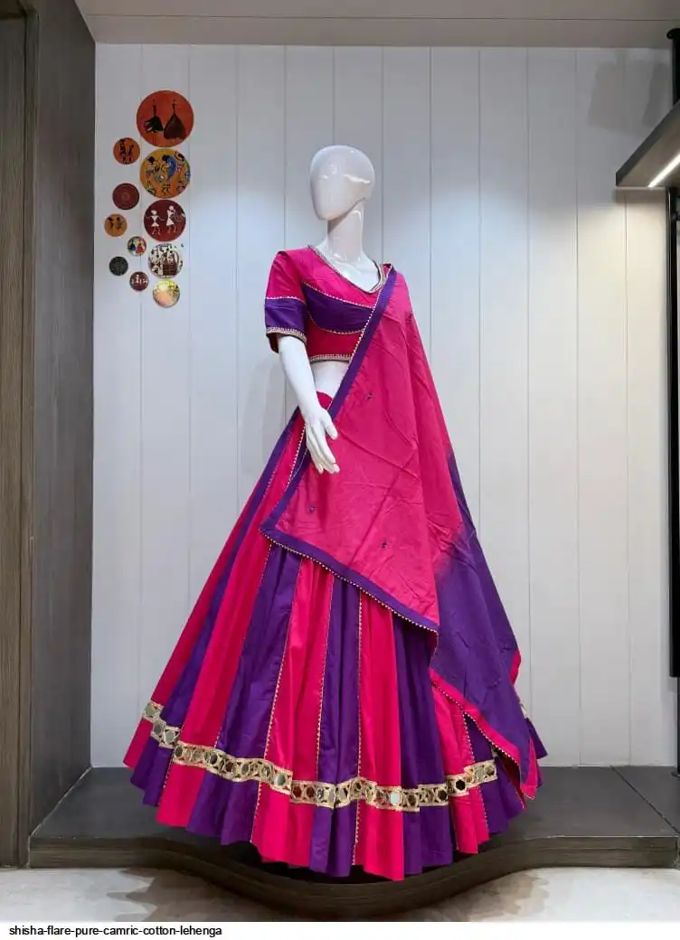 SHISHA FLARE PURE CAMRIC COTTON LEHENGA 6
