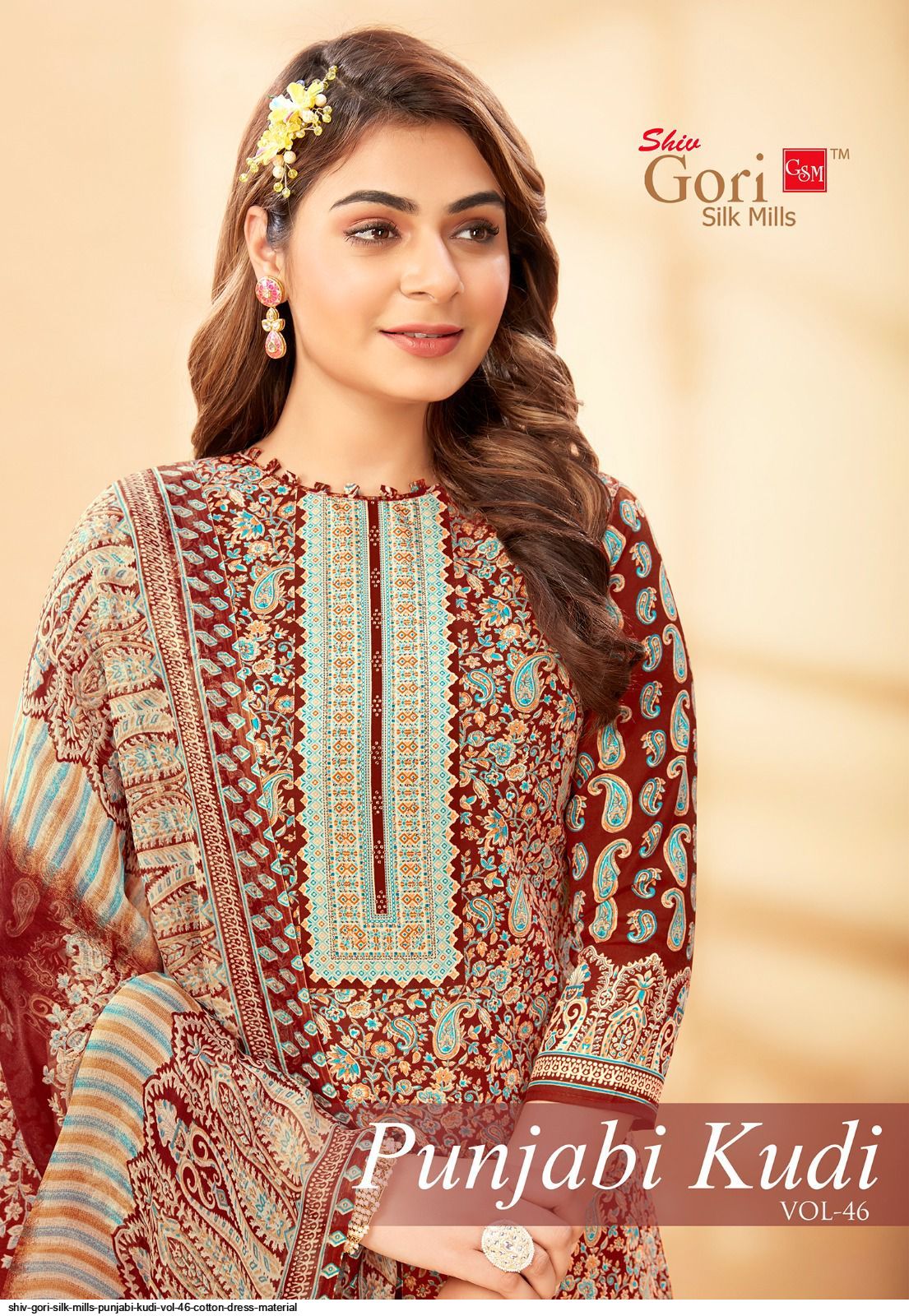 SHIV GORI SILK MILLS PuNJABI KUDI VOL 46 cotton dress material
