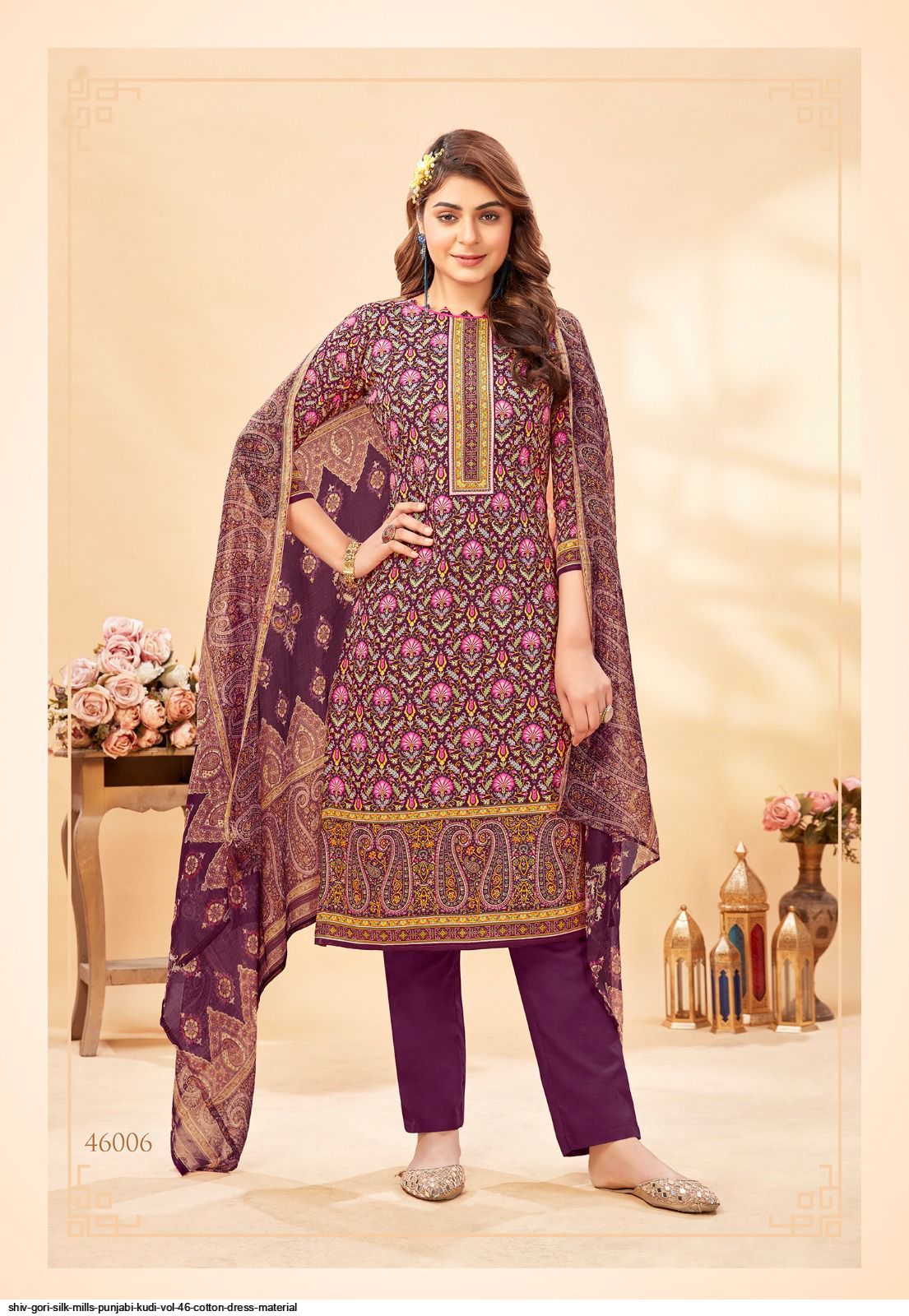 silk punjabi dress material Traditional Women Unstitched Modal Punjabi Suit Salwar Suits & Dress  Materials
